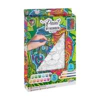 Moxy Платно за оцветяване Лъв, по номера, с четки и бои - 1