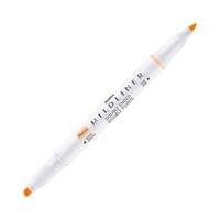 Zebra Текст маркер Mildliner Fluorescent, двоен, оранжев - 1