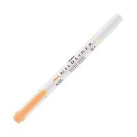 Zebra Текст маркер Mildliner Fluorescent, двоен, оранжев - 2