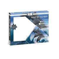 Nassau Комплект рисуване по номера Делфин, с 24 бои и 4... - 1