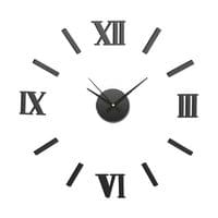 Splendid Стенен часовник Sticker Romer, диаметър 60 cm, черен - 1