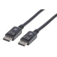 Кабел Manhattan DisplayPort Male/DisplayPort Male, 2 m, черен - 1