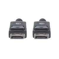 Кабел Manhattan DisplayPort Male/DisplayPort Male, 2 m, черен - 2