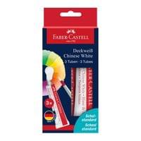 Faber-Castell Боя Chinese, бяла, 7.5 ml, 3 броя - 1