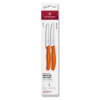 Victorinox Комплект кухненски ножове, за домати, 11 cm, 2 броя, оранжеви - 0