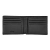 Hugo Boss Портфейл Saffiano Double B, черен - 2