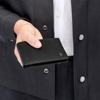 Hugo Boss Портфейл Saffiano Double B, черен - 3
