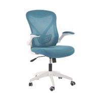 Офис стол RFG Jolly White W, дамаска и меш, Tilt механизъм, до 120 kg,... - 1
