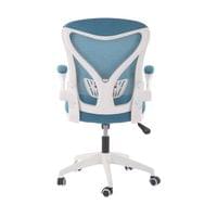 Офис стол RFG Jolly White W, дамаска и меш, Tilt механизъм, до 120 kg,... - 3