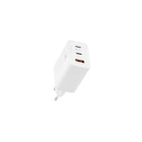Зарядно за телефон TNB, 2 х USB Type-C, 1 х USB Type-A, 65 W, бяло - 1