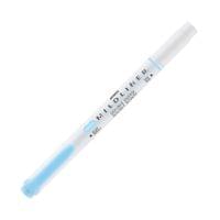 Zebra Текст маркер Mildliner Fluorescent, двоен, син - 2