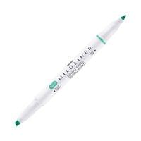 Zebra Текст маркер Mildliner Fluorescent, двоен, синьо-зелен - 1