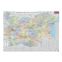 Стенна карта на България, административна, 140 x 100 cm,... - 1