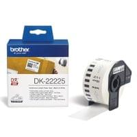 Лента Brother DK-22225, 38 mm x 30.48 m, черен печат върху бяла лента - 1