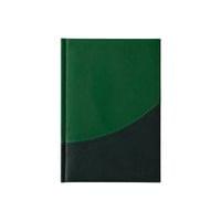 Календар-бележник Престиж, с дати, А5, зелен/тъмнозелен - 1