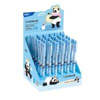 Химикалка с гелово мастило Deli Panda EG34-BL, - 2