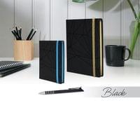 Бележник LASTVA Black, A5, бял офсет 80 г - 2