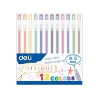 Комплект химикалки Deli Delight EG119-12C, връх - 6
