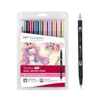 Комплект двувърхи маркери TOMBOW ABT MANGA SHOJO - 4