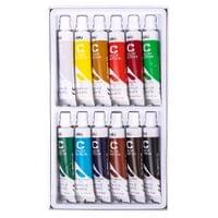 Акрилни бои Deli Acrylic EC12-12, на водна основа, - 2