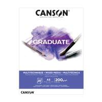 Скицник CANSON GRADUATE Mixed Media, за моливи - 1