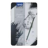Моливи графитни Art 8B-5H, 12 бр. в метална кутия - 1