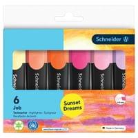 Текстмаркер Job Sunset Dreams, 6 цвята - 1