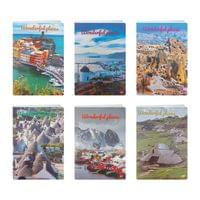 Тетрадка A5 UV Wonderful places, 60+2 л.ред, 70 г/м2 - 1