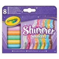 Флумастери глитерни 8 цвята Shimmer - 1