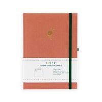 Полудатиран планер A5, 80 л, 150 г/м2 The Flamingo, розов... - 1