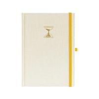 Бележник с точки A5, 80 л, 150 г/м2 The Hourglass, бял лен - 1