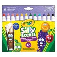 Маркери 12 цв.коничен връх, ароматни Silly Scents - 1