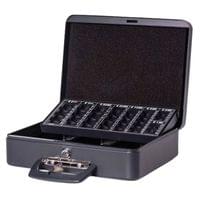 Сейф с € монетник черен, 300 х 258 х 90 - 1