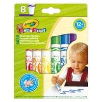 Маркери 8 цв. измиваеми, Mini Kids - 1