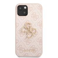 Гръб Guess PU 4G Metal Logo Case за iPhone 13 - Розов - 1 Гръб Guess PU 4G Metal Logo Case за iPhone 13 - Розов - 1