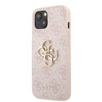 Гръб Guess PU 4G Metal Logo Case за iPhone 13 - Розов - 2 Гръб Guess PU 4G Metal Logo Case за iPhone 13 - Розов - 2