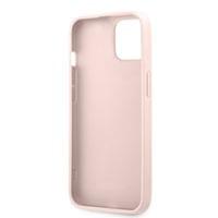 Гръб Guess PU 4G Metal Logo Case за iPhone 13 - Розов - 3 Гръб Guess PU 4G Metal Logo Case за iPhone 13 - Розов - 3