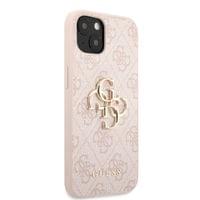 Гръб Guess PU 4G Metal Logo Case за iPhone 13 - Розов - 5 Гръб Guess PU 4G Metal Logo Case за iPhone 13 - Розов - 5
