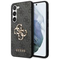 Гръб Guess PU 4G Metal Logo Case за Samsung Galaxy S24 - Сив - 1 Гръб Guess PU 4G Metal Logo Case за Samsung Galaxy S24 - Сив - 1