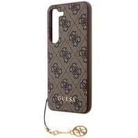 Гръб Guess 4G Charms Case за Samsung Galaxy S24 - Кафяв - 2 Гръб Guess 4G Charms Case за Samsung Galaxy S24 - Кафяв - 2