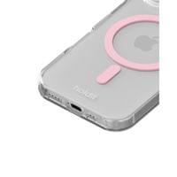 Гръб Holdit MagSafe за iPhone 17 - Розов/Прозрачен - 2