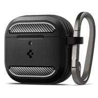Калъф за AirPods 4, Spigen Rugged Armor - Черен - 1 Калъф за AirPods 4, Spigen Rugged Armor - Черен - 1