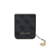 Гръб Guess 4G Charms Case за Samsung Galaxy Z Flip 5- Сив - 2 Гръб Guess 4G Charms Case за Samsung Galaxy Z Flip 5- Сив - 2