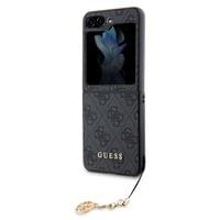 Гръб Guess 4G Charms Case за Samsung Galaxy Z Flip 5- Сив - 3 Гръб Guess 4G Charms Case за Samsung Galaxy Z Flip 5- Сив - 3