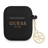 Калъф Guess 4G Charms Silicone Case за AirPods 1/2 - Черен - 3