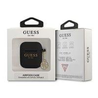 Калъф Guess 4G Charms Silicone Case за AirPods 1/2 - Черен - 2 Калъф Guess 4G Charms Silicone Case за AirPods 1/2 - Черен - 2