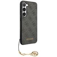 Гръб Guess 4G Charms Case за Samsung Galaxy S24 - Сив - 3