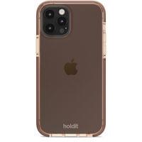 Гръб Holdit Seethru Case за iPhone 12/12 Pro - Кафяв - 3