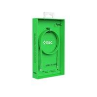 Data кабел ttec USB-C to USB-C 60W PD 120cm, Neon Зелен - 4 Data кабел ttec USB-C to USB-C 60W PD 120cm, Neon Зелен - 4