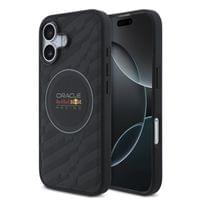 Гръб Red Bull за iPhone 17, MagSafe PU Embossed - Черен - 1